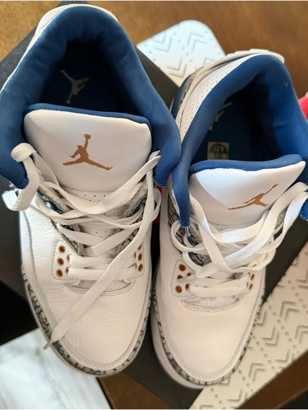 AIR JORDAN 3 RETRO (GS) WHITE/METALLIC COPPER BLANC/CUIVRE METALLIQUE